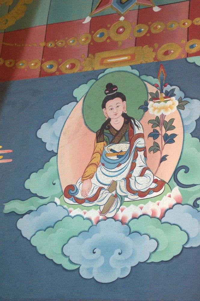 Mural wall painting of Jigme Lingpa in the new Shokhang temple